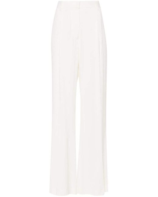 Pleat-detail trousers Officine Generale de color White