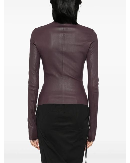 Rick Owens Purple Asymmetric Design Jacket