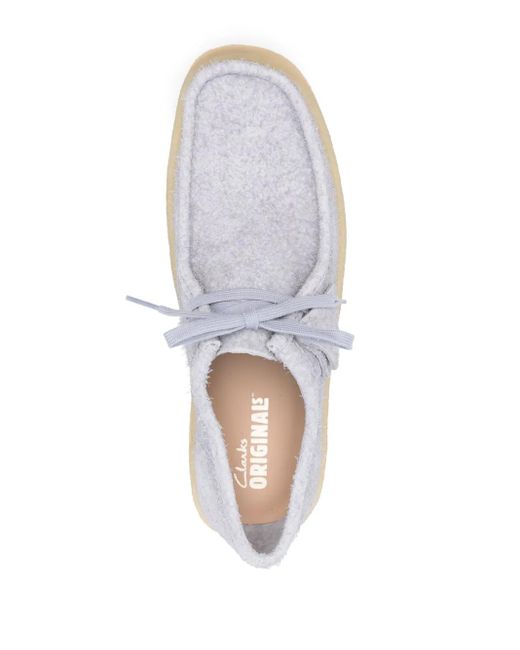 Clarks White Wallabee Cup Loafers for men