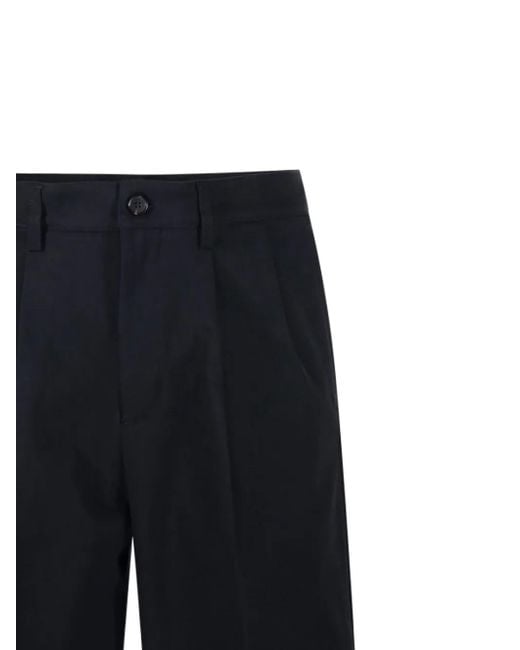 Department 5 Black Pleated Trousers for men