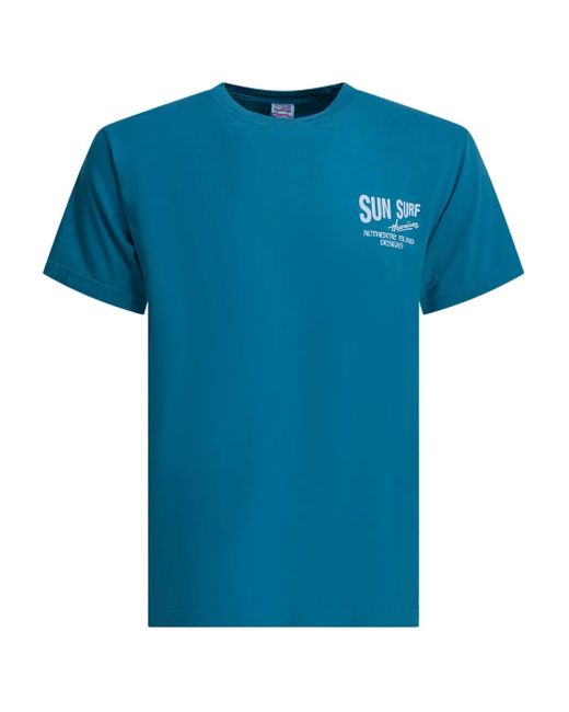 Sun Surf Blue Surfer-Graphic T-Shirt for men