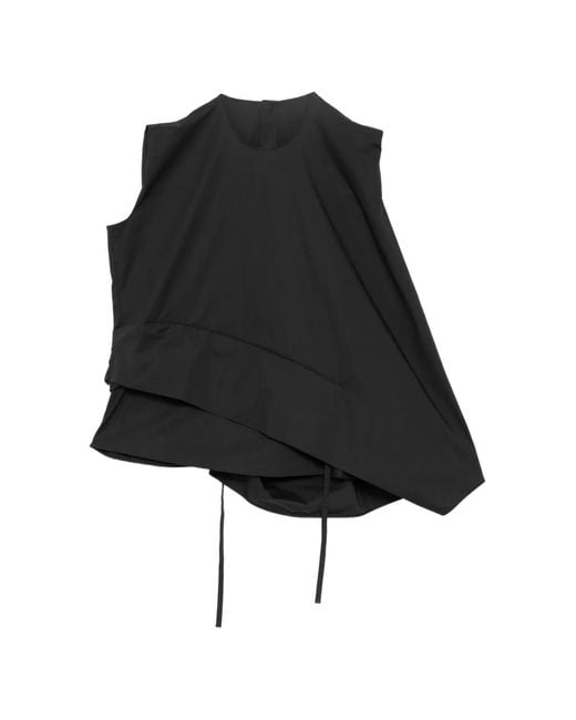 JNBY Black Sculpted Sleeveless Top