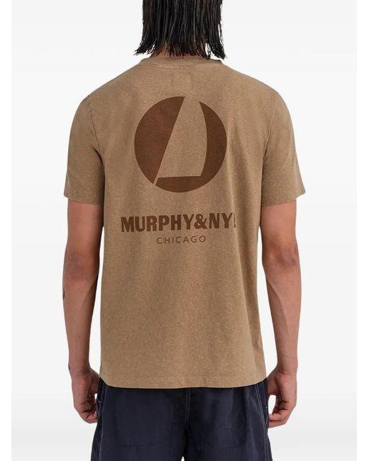 Murphy & Nye Brown Logo T-Shirt for men