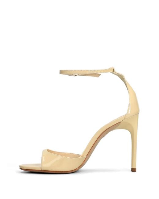 SCHUTZ SHOES Metallic 100Mm Scarlett Patent-Finish Heeled Sandals