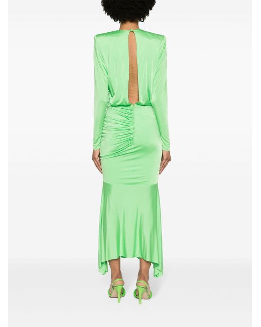 Alexandre Vauthier Green Stretch-Design Dress