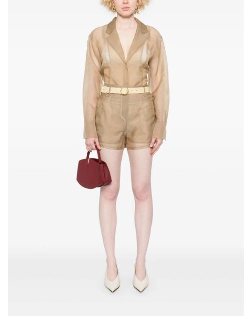 Frankie Shop Natural Lise Shorts