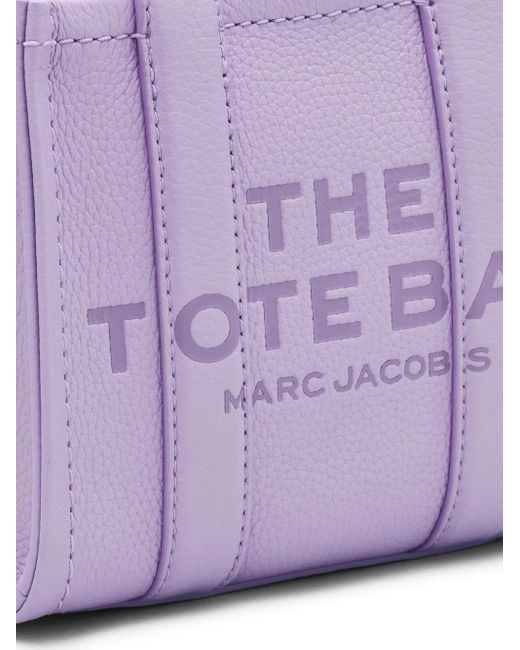 Borsa tote The Leather Crossbody di Marc Jacobs in Purple