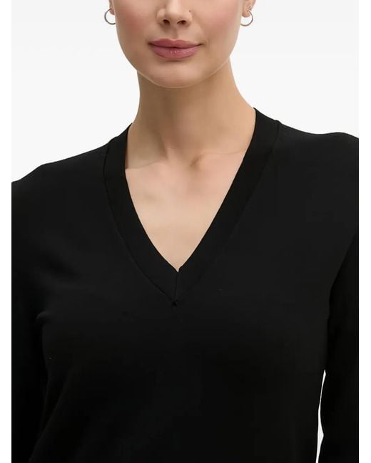 Benetton Black Button V-Neck Knitwear