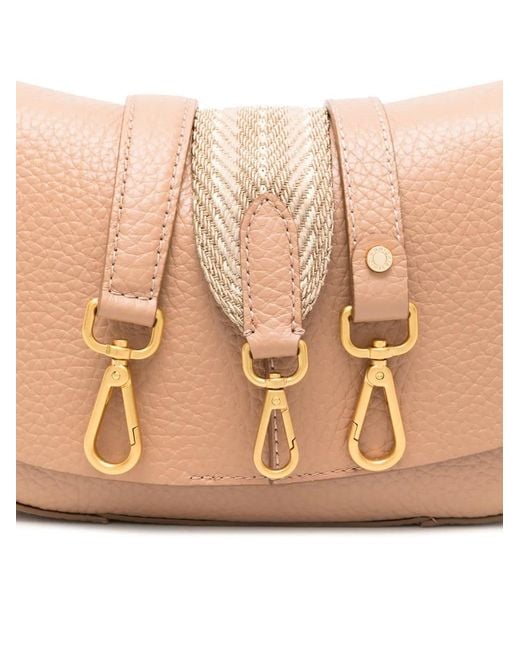 Gianni Chiarini Natural Helena Round Leather Shoulder Bag