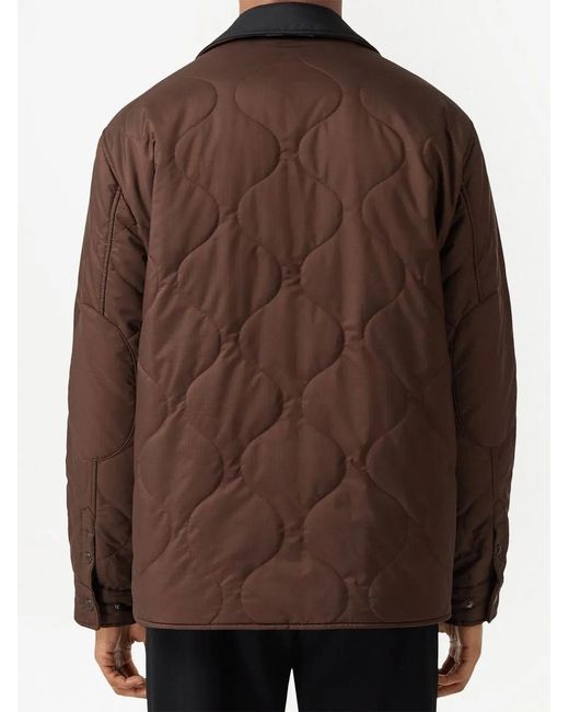Burberry Brown Collam Quilted Jacket for men