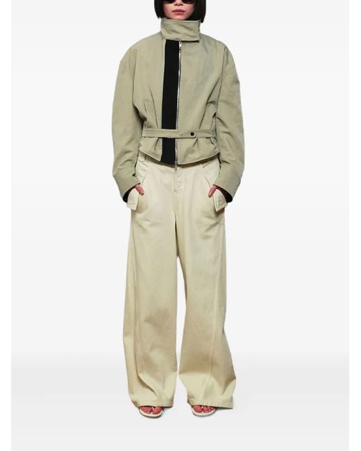 Christopher Esber Green Belted Panelled Jacket