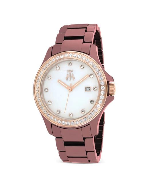Jivago Pink Round-Case 38Mm Watch