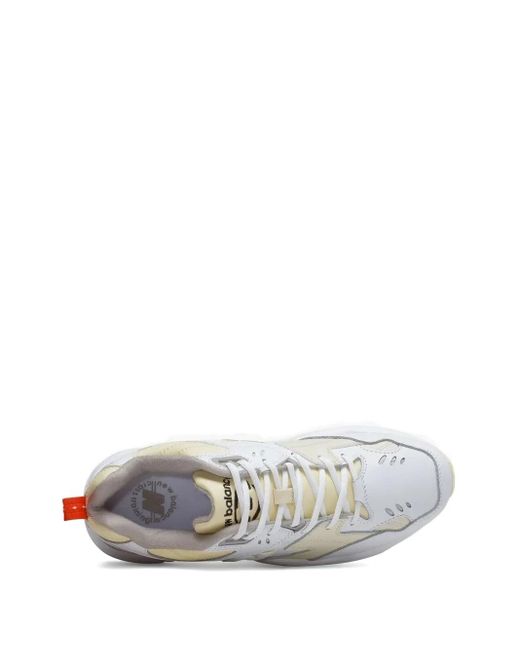 New Balance White 608 Leather Sneakers