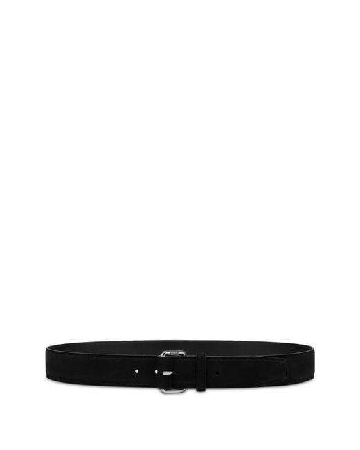 Moschino White Suede Belt for men