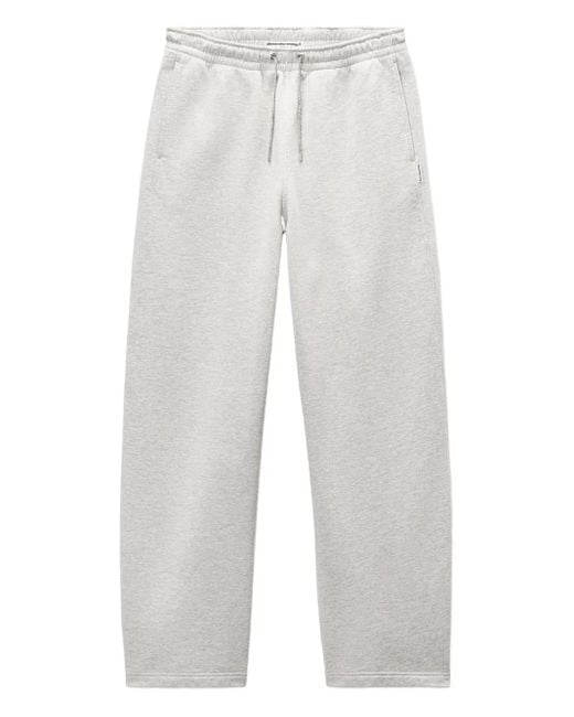Pantalones de chándal con cordones de strass Alexander Wang de color White