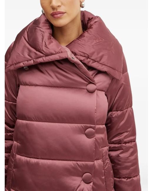 Liu Jo Red High-Neck Puffer Jacket