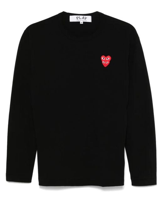 COMME DES GARÇONS PLAY Black Heart Long-Sleeve T-Shirt