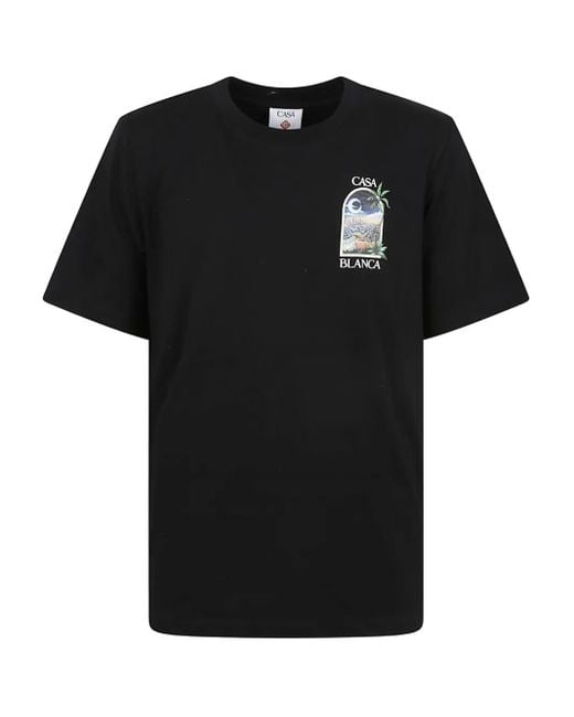 メンズ Casablanca La Nights T-shirt Black