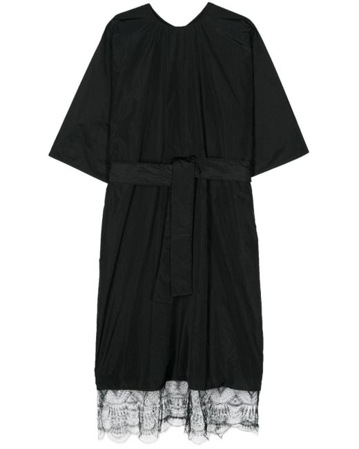 Sofie D'Hoore Black Lace-embellished Shift Dress
