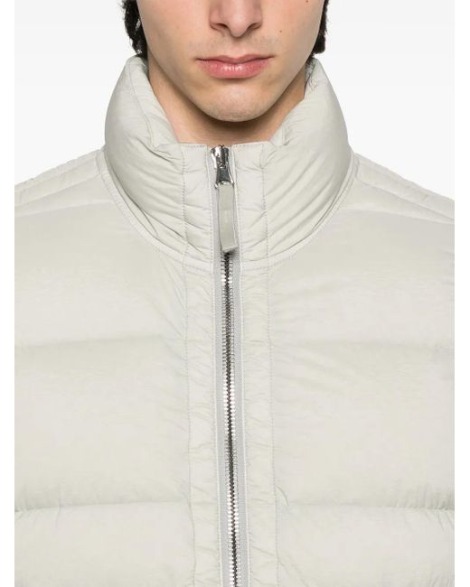 Stone Island Gewatteerde Bodywarmer Met Ritssluiting in het White voor heren