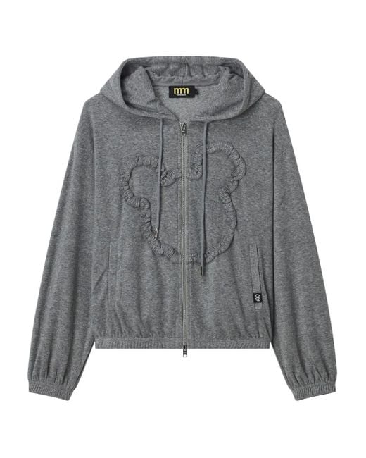 Mini Cream Gray Zip Sweatshirt