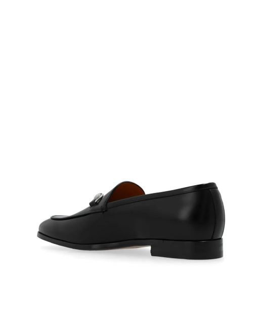 Gucci メンズ ブラック ホースビットプレート ローファーの通販はau