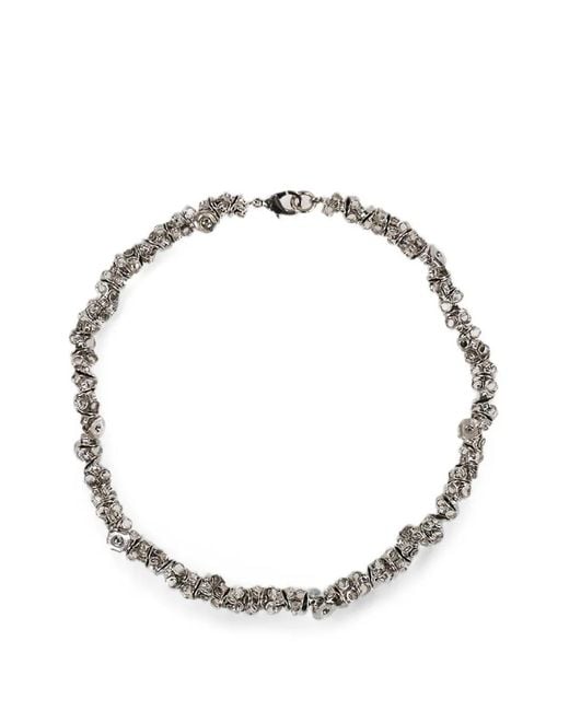 Dheygere Metallic Farfalle-Link Necklace