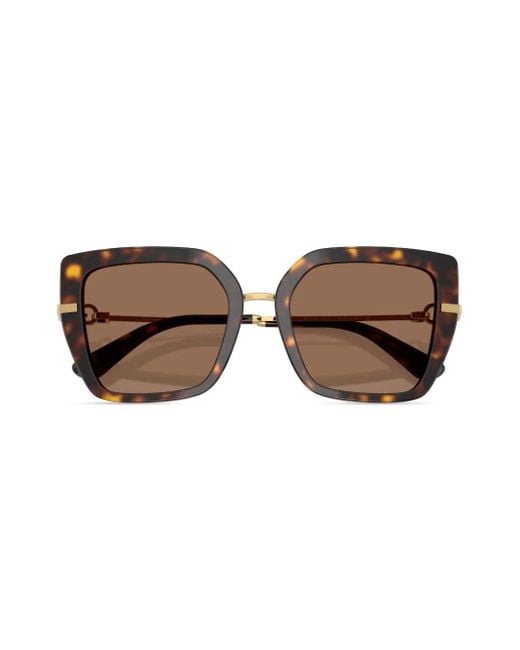Dolce & Gabbana Brown Square-Frame Sunglasses