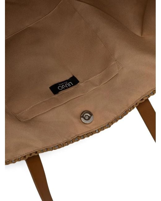 Liu Jo Natural Medium Quilted Tote Bag