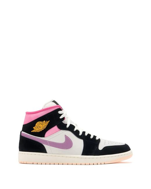 Nike White Air Jordan 1 Mid Se Sneakers