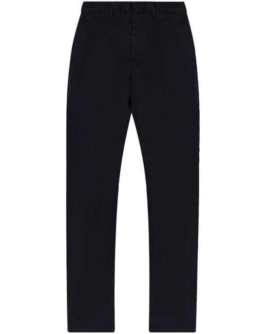Norse Projects Blue Aros Cotton Tapered Trousers for men