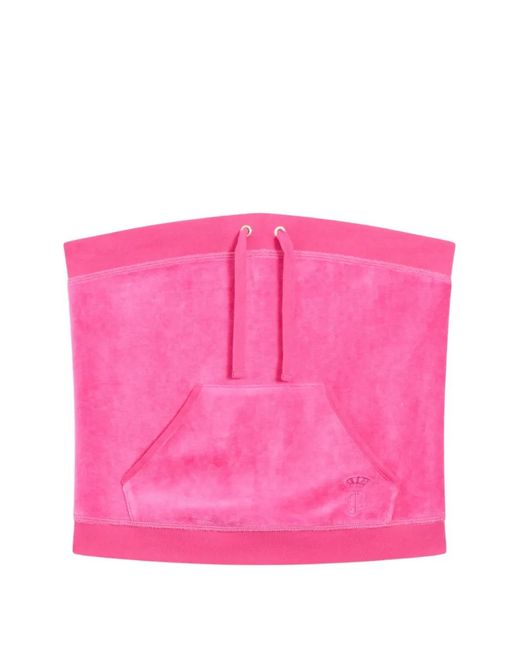 Juicy Couture Pink Heritage Velour Tube Top