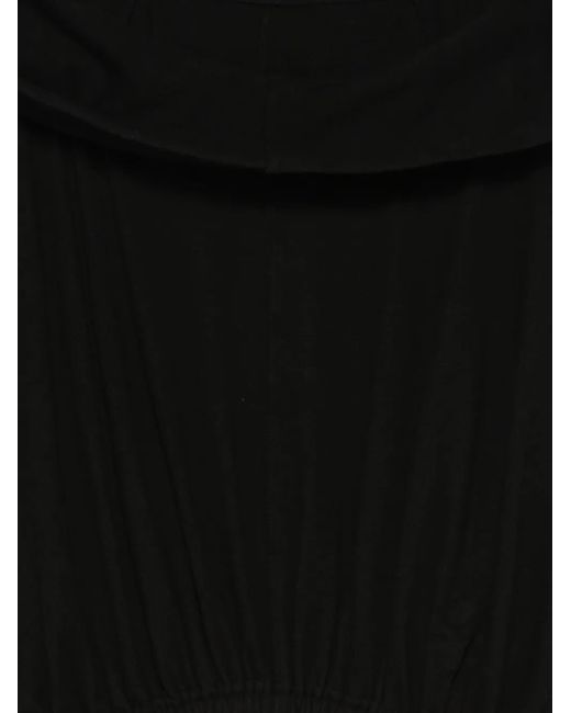 Rick Owens Black Cowl-Neck Top