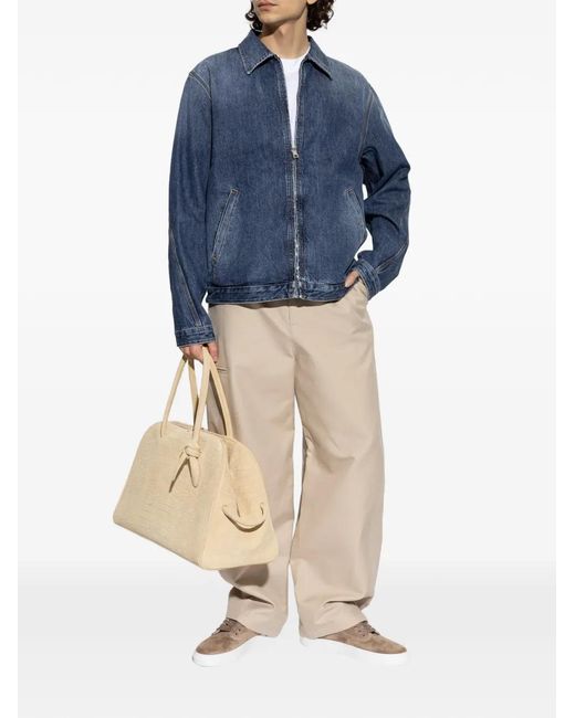 Givenchy Blue Zip-Up Cotton Jacket for men