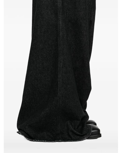 LỰU ĐẠN Black Jean Ample À Coupe Sarouel for men
