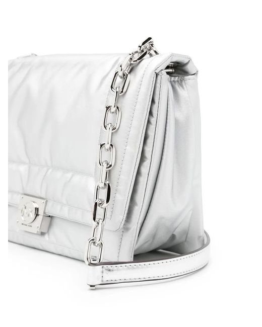MICHAEL Michael Kors White Rory Quilted Crossbody Bag