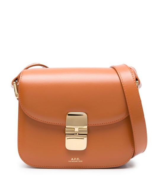 A.P.C. Brown Grace Leather Mini Bag
