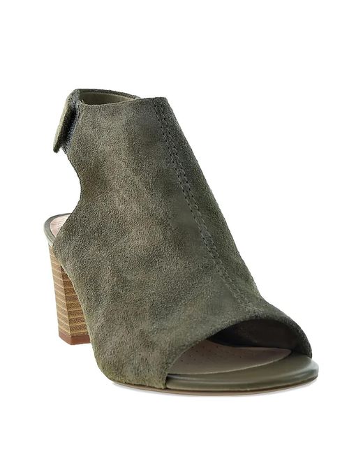 Clarks Black Deva Bell Heeled Sandals
