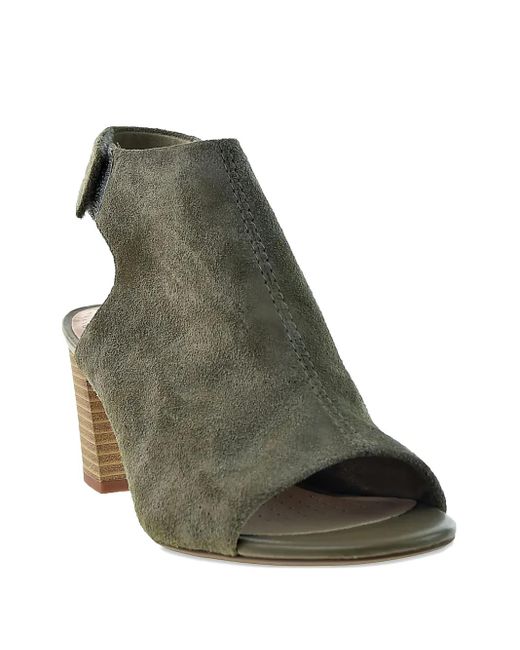 Clarks Black Deva Bell Heeled Sandals
