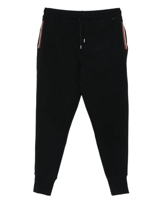 Paul Smith Stripe-detail track pants in Black für Herren
