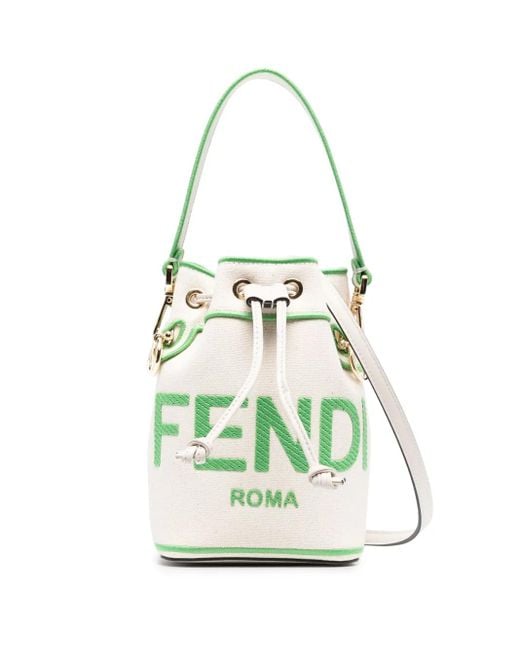Fendi White Mon Tresor Bucket Bag