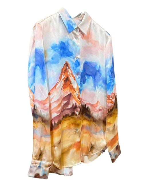 Chemise À Motif Géométrique SLEEP NO MORE en coloris Blue