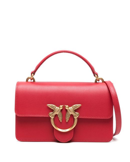Pinko Red Mini Love One Crossbody Bag