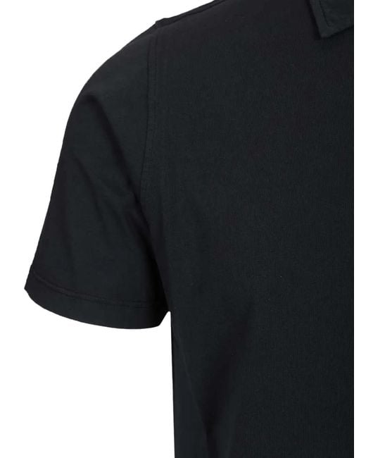 Al Duca D'aosta Black Short-Sleeve Polo Shirt for men