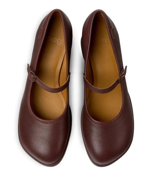 Camper Brown Loafer Mit Blockabsatz
