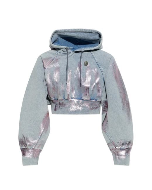A Bathing Ape Blue Long-Sleeves Hoodie