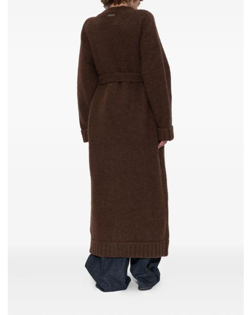 DSquared² Brown Belted Cardi-Coat