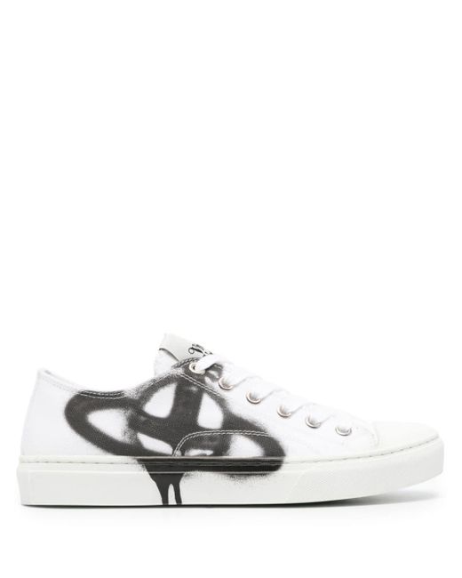 Vivienne Westwood Plimsoll Canvas Sneakers in het White