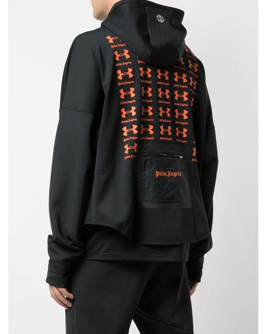 Palm Angels X Under Armour Loose Hoody in Black for Men | Lyst