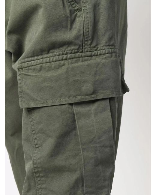 Philipp Plein Green Straight-Leg Cargo Trousers for men